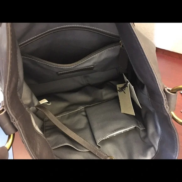 Frye Gray Leather Hobo Bag - Picture 5 of 10